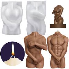 Kaufe 2 Stück 3D KörperForm Silikon Form Nackte Frauen Männer Körperform  Kerze Form Körper | Joom