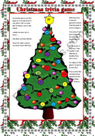 Only true fans will be able to answer all 50 halloween trivia questions correctly. Christmas Trivia Game Question Cards On Page 2 To Go With The Christmas Tree Board Game Esl Worksheet By Mariethe House