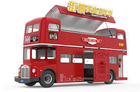 Does america have double decker buses? Fabulous Double Decker Food Kiosk Bus Truck