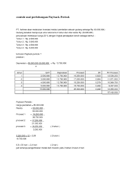 We did not find results for: Contoh Soal Perhitungan Payback Period
