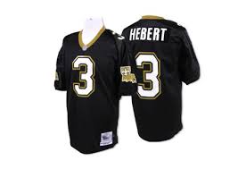 Mitchell And Ness Mens Bobby Hebert Authentic Black Home