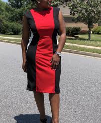 Petite Corporate Fashion Ross Dress For Less Shelby Palmer Black Red And White Sheath Dress Ross Dresses White Sheath Dress Dresses