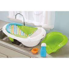 Fisher Price 4 In 1 Sling Seat Convertible Baby Bath Tub Green Walmart Com Walmart Com
