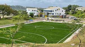 This house was built in 1998 and i was born the next year. Yohan Blake Dormitory Football Turf For Boys Home Almost Complete Loop Jamaica