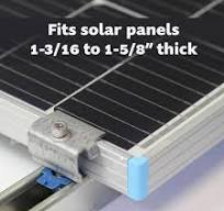 Adamax Steel Solar Panel End Clamp with Bolt, Cone Nut, and Spring for  1-5/8 in. Strut (5-Pack) SPEC158-5PK