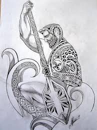Polynesian Motifs And Models Warrior Raming Hawaiian Tattoo Tattoos Samoan Tattoo