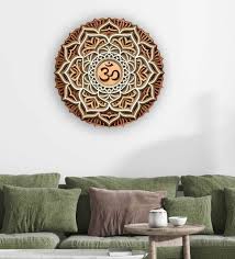 Is floor warming safe for your home? Buy Brown Om Relief Sculpture Wooden Wall Art By Design It Ezy Online Wooden Wall Art Wall Art Home Decor Pepperfry Product