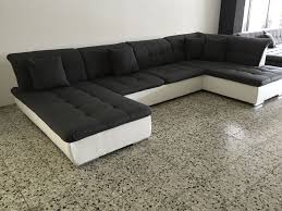 Big Sofa Couch Wohnlandschaft Megasofa Ottomane Weiss Grau Sofort Abholbereit Cozy Furniture Furniture Outdoor Sectional Sofa