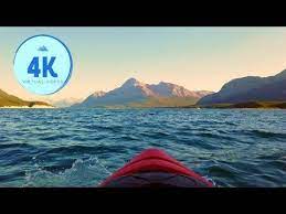 4k Virtual Kayak Ride Abraham Lake Mountain View Youtube Abraham Lake Kayaking Lake Mountain