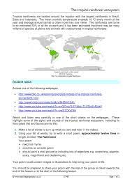 Ks3 Rainforests Teachit Geography