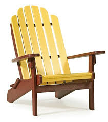 Breezesta Shoreline Adirondack Chair With A Redwood Frame Color And Yellow Slats Call To Customize Your Today Pool Furniture Outdoor Chairs Adirondack Chair