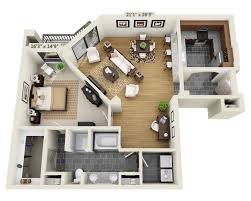 Plan D A1d 1 Bedroom 1 Bathroom 1246 Sqft Domain Brewers Hill Floor Plans In 2019 Small House Floor Plans House Design Apartment Plans