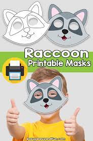 Moon coloring pages for kids. Printable Raccoon Mask Template Easy Peasy And Fun Membership
