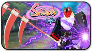 Roblox Shinobi Life Purple Lightning Kekkei Genkai And Triple Bladed Scythe Updated Youtube