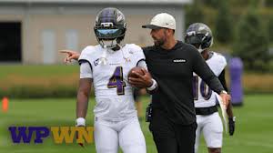 Zay Flowers practicing with the Baltimore Ravens in Brazil