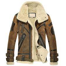 Cwmalls Men S Sheepskin Shearling Bomber Jacket Small Amazon Co Uk Clothing Cool Jackets For Men Jackets Men Fashion Motorcycle Jacket Mens