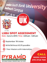 London South Bank University Spot Assessment London South Bank University Overseas Education Educational Consultant