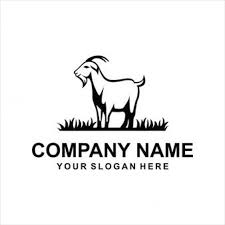 Black And White Goat Vector Goat Logo Vector In 2020 Goat Logo Vector Logo Farm Logo Design