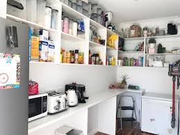 Keep your kitchen organized and food supplies handy with view image. We Added Some Shelves To Our Walk In Pantry