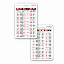 weight conversion chart pediatric range vertical badge id card pocket reference guide