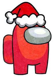 How To Draw Among Us Santa Art Projects For Kids Santa Art Easy Christmas Drawings Kids Art Projects