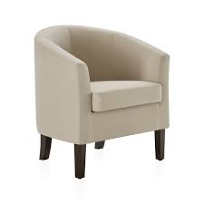belleze barrel chair tub club armrest faux leather fabric walmart com barrel chair living room leather chair fabric