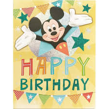 1 photo + texte perso. Carte Anniversaire Mickey Cdiscount