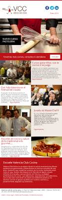 Encuentra gratis profesor particular de cocina en valencia, lee doy clases de cocina basica para todo aquel que desee aprender o mejorar sus conocimientos de gastronomía a nivel p. Diseno De Newsletter Para Valencia Club Cocina Cursos De Cocina En Valencia Jose Bernalte