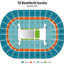 Td Bank Garden Seating Chart Basketball Pin Td Garden