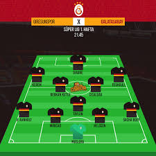 Haftasında 8 ocak cumartesi günü galatasaray ile deplasmanda oynayacağı maç öncesi meraklı . Cimbom Facts On Twitter Galatasaray In Giresunspor Karsisindaki Muhtemel 11 I Https T Co Kae4hqx30d Twitter