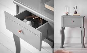 Check wayfair's vast choice of top brands & styles and get great discounts daily. Sorrento Grey Bedside Table With Drawer Rose Gold Knob Vintage Design For Bedroom Home Decor Amazon Co Uk Kitchen Home