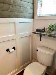 Home Depot Shiplap In Gray And Board And Batten Style Wall Shiplap Bathroom House Bathroom Board And Batten