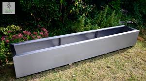 Large wooden raised bed planters. Modern Planters And Bedding Stainless Steel And Fiberglass Atlantica Gardens