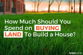 My wife and i would like to save some money to build our own home with a builder on a piece of land we will be purchasing. How Much Should You Spend On Buying Land To Build A House