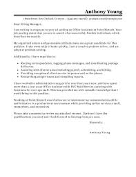 Professional Office Assistant Cover Letter Examples Livecareer