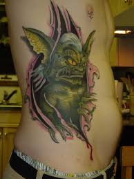 Amazon advertising find, attract, and engage customers: 3d Sea Monster Ripped Skin Tattoo On Side Rib