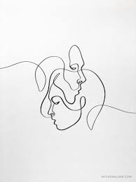 Artwork Black And White Line Drawing Art Druckbare Abstrakte Einer Linie Paar Minimal Eine Etsy Abstract Art Couple Drawing Line Minimal Print Pr In 2020 Abstract Line Art Line Art Drawings Line Art
