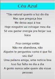 We would like to show you a description here but the site won't allow us. Ceu Azul Letra