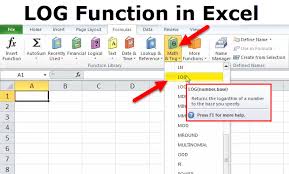 Log In Excel Formula Examples How Use Log Function In