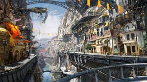 Free dj and club music life wallpapers ,dj wallpapers, music and artists desktops, trance, techno, electro, minimal, club dj, disk jockey, dance, freestyle, fantasy 115941 Matte Painting Art Sunset City Urban Futuristic Sci Fi Mocah Hd Wallpapers