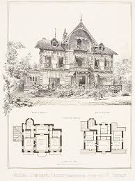 Plan Maison Belle Epoque A Croissy Maison Victorienne Maison Dessin Le Manoir