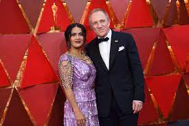 The frieda star, who recently turned 54, shared a virtual postcard with her nearly 17 million instagram followers from an incredible, but undisclosed, beach locale.she posed in a plunging purple bikini, which showed off her famous body, and matching kaftan. Salma Hayek On Marriage To Husband Francois Henri Pinault