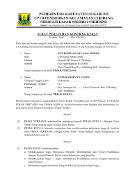 .sk honorer atau perjanjian kontrak kerja bagi guru maupun staff. Contoh Surat Kontrak Guru Yayasan