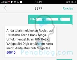 Mengecek transaksi kartu kredit bank mega bisa kamu lakukan melalui aplikasi mega credit card mobile. Cara Aktivasi Dan Buat Pin Kartu Kredit Bank Mega Via Sms Penablog