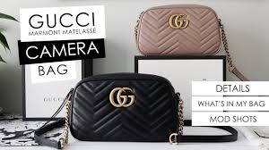 Updated 2018 Gucci Marmont Camera Bag Small Size Details Whats In My Bag Mod Shots