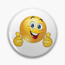 THUMBS UP SMILEY FACE 2" Pin for Sale by HAUNTERSDEPOT | Redbubble