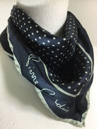He moved to paris in 1945. Pierre Cardin Navy Sky Blue Polka Dot Men S Women S Silk Scarf 18in By 18in Pierrecardin Scarf Blue Polka Dots Women S Accessories Pierre Cardin