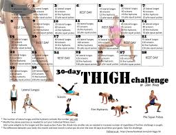 Workout Thigh Challenge 30 Days Pipers Run
