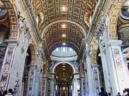 The basilica is approached via st peter's square, a forecourt in two sections, both surrounded by tall colonnades. St Peter S Basilica Wikipedia