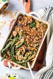 Heat oil in a large saucepan over medium heat. Vegan Green Bean Casserole Healthy With No Canned Soup Abbey S Kitchen